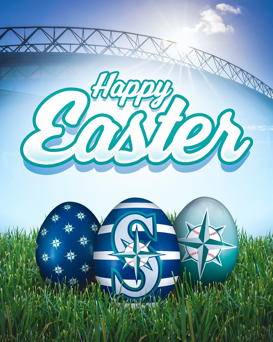 Mariners's tweet photo. From our family to yours, #HappyEaster! https://t.co/0uUcPknKoG