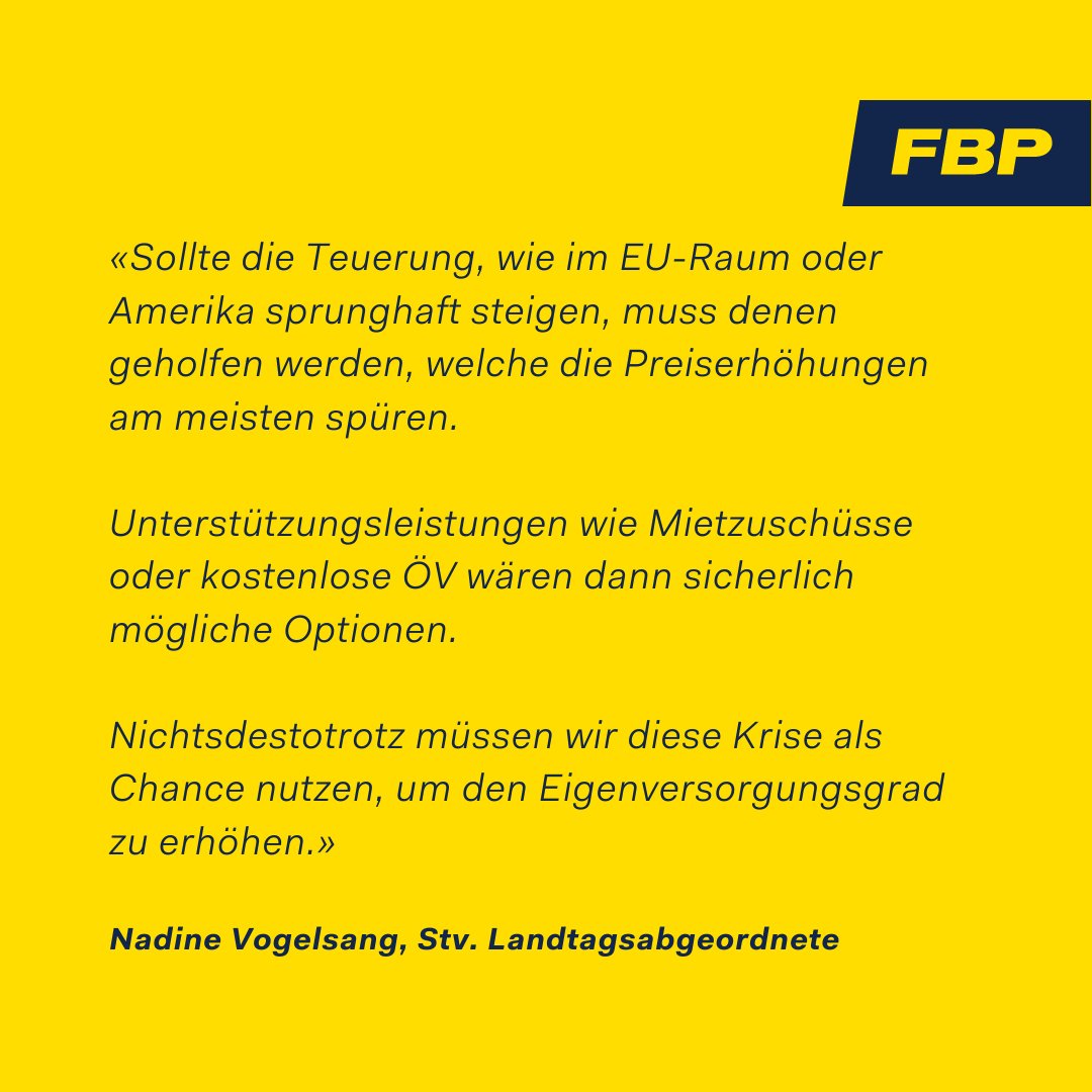 Nadine Vogelsang zur LIEWO Frage der Woche; Was kann gegen die steigenden Energiepreise unternommen werden?
#FBP #Bürgerpartei #Liechtenstein #Klimawandel #Energiewende