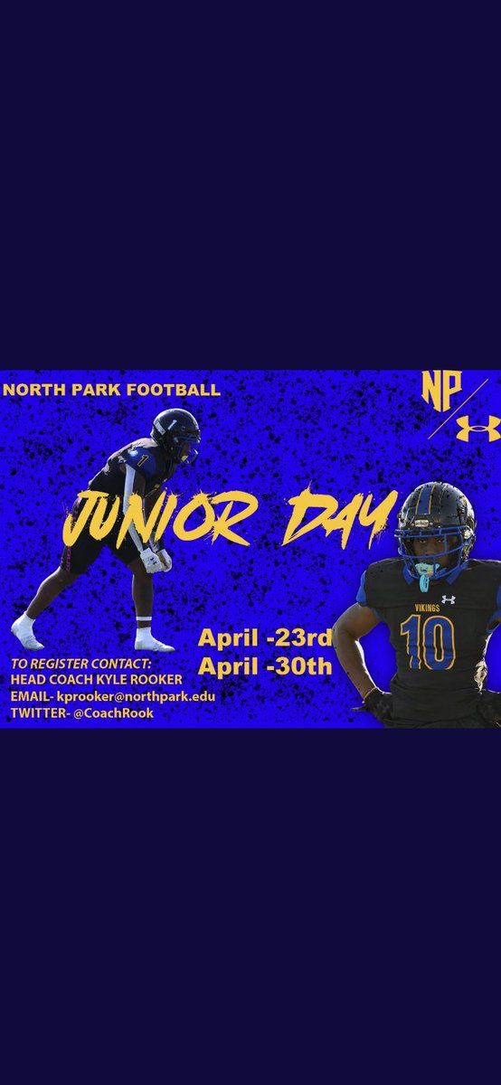 Thank you <a href="/CoachWalsh62/">Connor Walsh</a> for the Junior day invite! Can’t wait to get down there and learn about North Park football!@HAHS_COUGARS_FB <a href="/PaFootballNews/">Pennsylvania Football News</a>