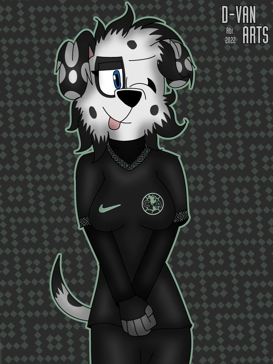 DVanArts53's tweet photo. Un par de dibujos de una DVette Americanista, ahora con los otros 2 uniformes del América.
Apoyando a la Tanoneta con todo!! Vamos a por la 14 💛💙
#FurryArt #FanArt #OC #101DalmatianStreet #DVette #ClubAmerica #Tanoneta #CommisionsOpen https://t.co/TCxg0cpbad