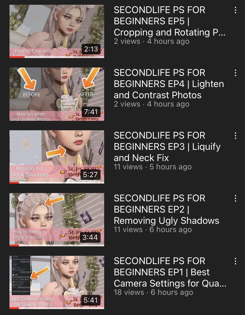 WhisperMizinSL's tweet image. Spent most of the day filing and editing some photoshop beginner tutorials.  Feel free to take a looksie ❤️ #secondlife 

youtube.com/c/WhisperMizin