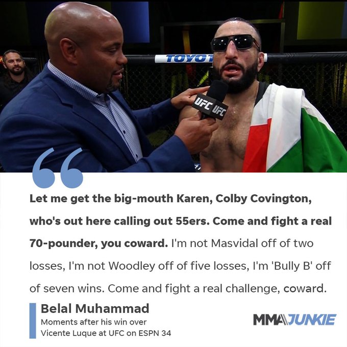 Professional fighters reacted after Belal Muhammad defeats Vicente Luque at UFC Vegas 51
