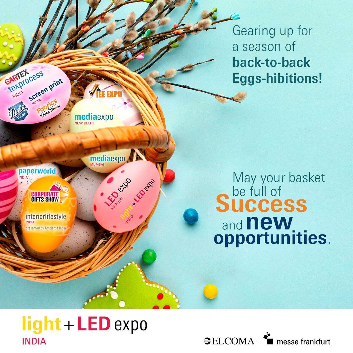 Team Light + LED Expo India wishes you a happy Easter 
#easter2022🐣🐇