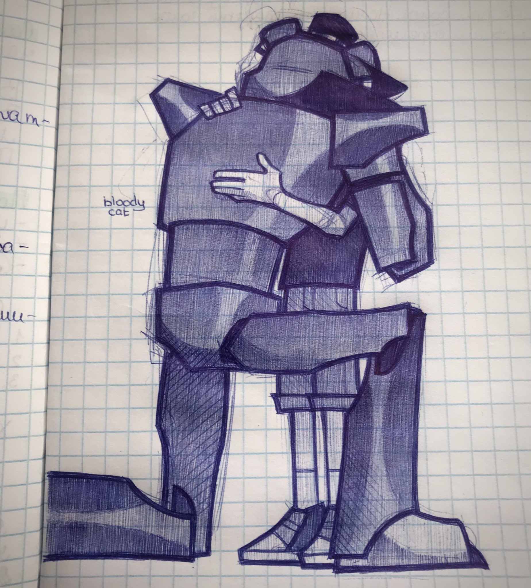 Bloody cat on Twitter: "Как же я люблю рисовать их обнимашки💦 https://t