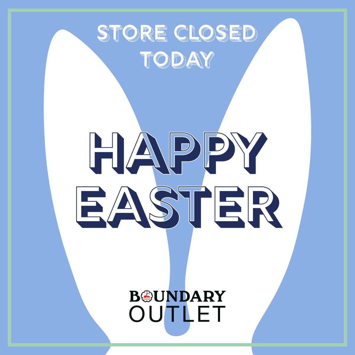 Wishing our fabulous customers and staff a very happy Easter from everyone at Boundary Outlet ✨

#BoundaryOutlet #LoveBoundary #LoveBrands  #Easter #FamilyAndFriends
