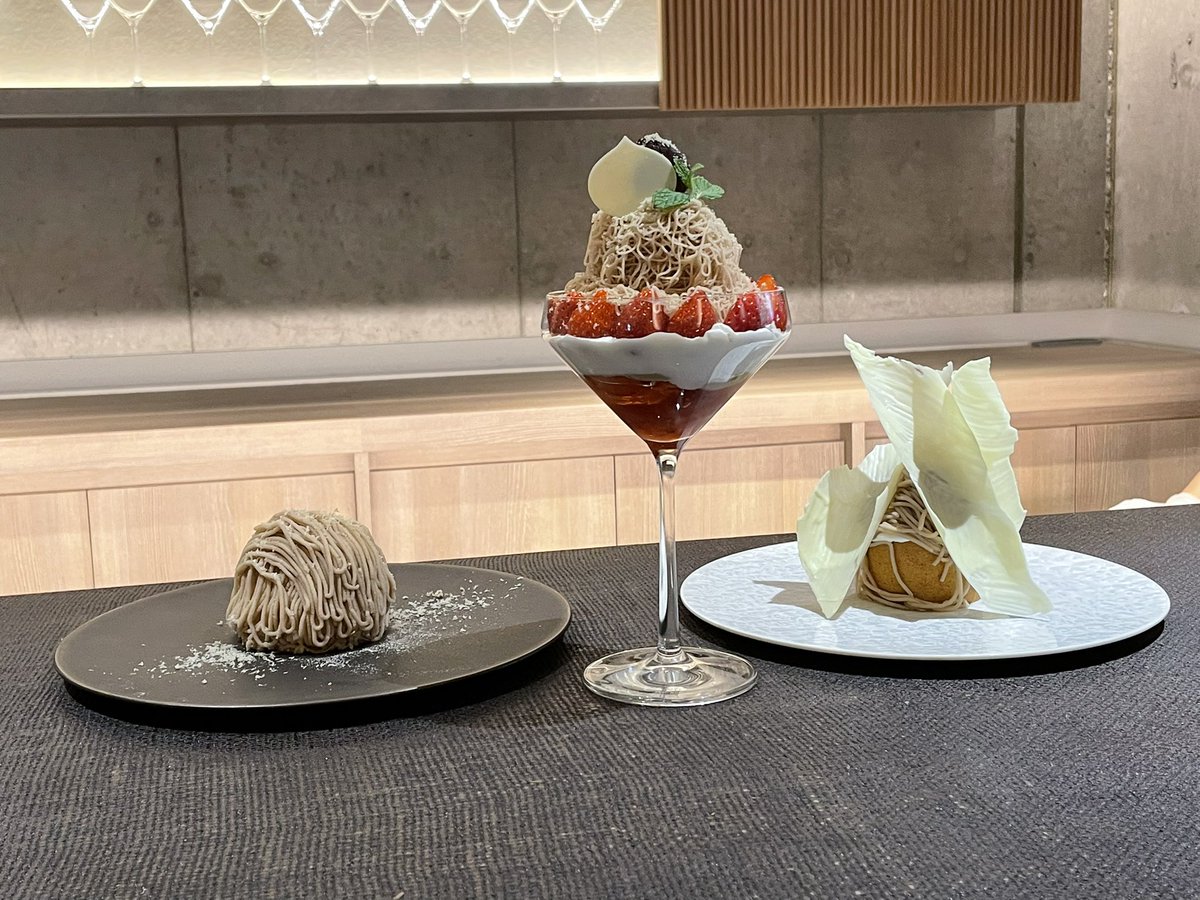 mypal_jp's tweet photo. Delicious Mont Blanc chestnut cream dessert at Azabu Tokyo https://t.co/ifQeQArroT