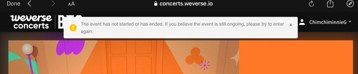 ChimchiminnieG's tweet photo. Not at weverse concerts reminding me the concert is over.

Excuse me, I'm already on my PCD. Give me my moment! 😭😫😆

#PTD_ON_STAGE_LV
#PTD_ON_STAGE_LasVegas 
#BTS  @BTS_twt https://t.co/11YlojQJAd