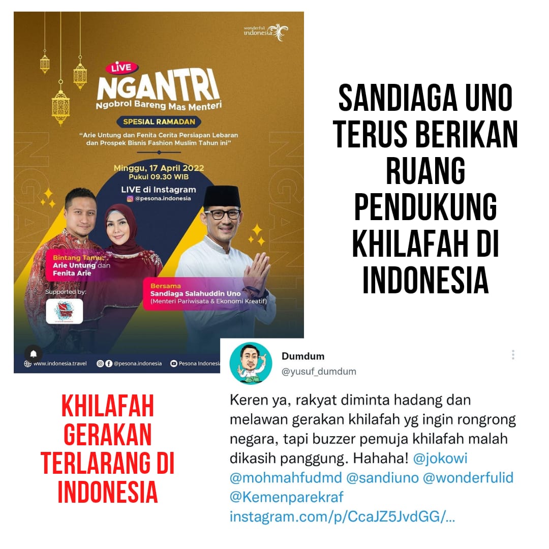 Ternyata Mainan nya masih sama.
Suka Deket sama orang2 pengasong khilafah.
