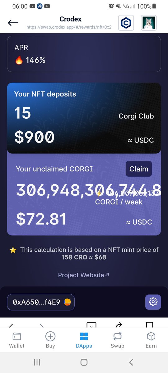 SafeCro's tweet photo. A new day a new #CorgiNFT
Mint is live now!
150 #CRO for early birds
https://t.co/usRpEsvbbB
Earn the highest APR on #Cronos with staking your #CorgiNFT @crodexapp
Join us TG https://t.co/FUsfIGj3ps
#crofam #crofam
#crofamnft #CronosNFT #CronosChain #CronosChainNews #NFTartist https://t.co/hGUbdA9PxU