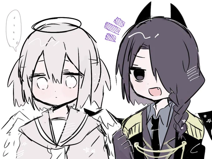 創作らくがき～
#天獄中学校 ◀︎◁なんかタグも作ってみた 