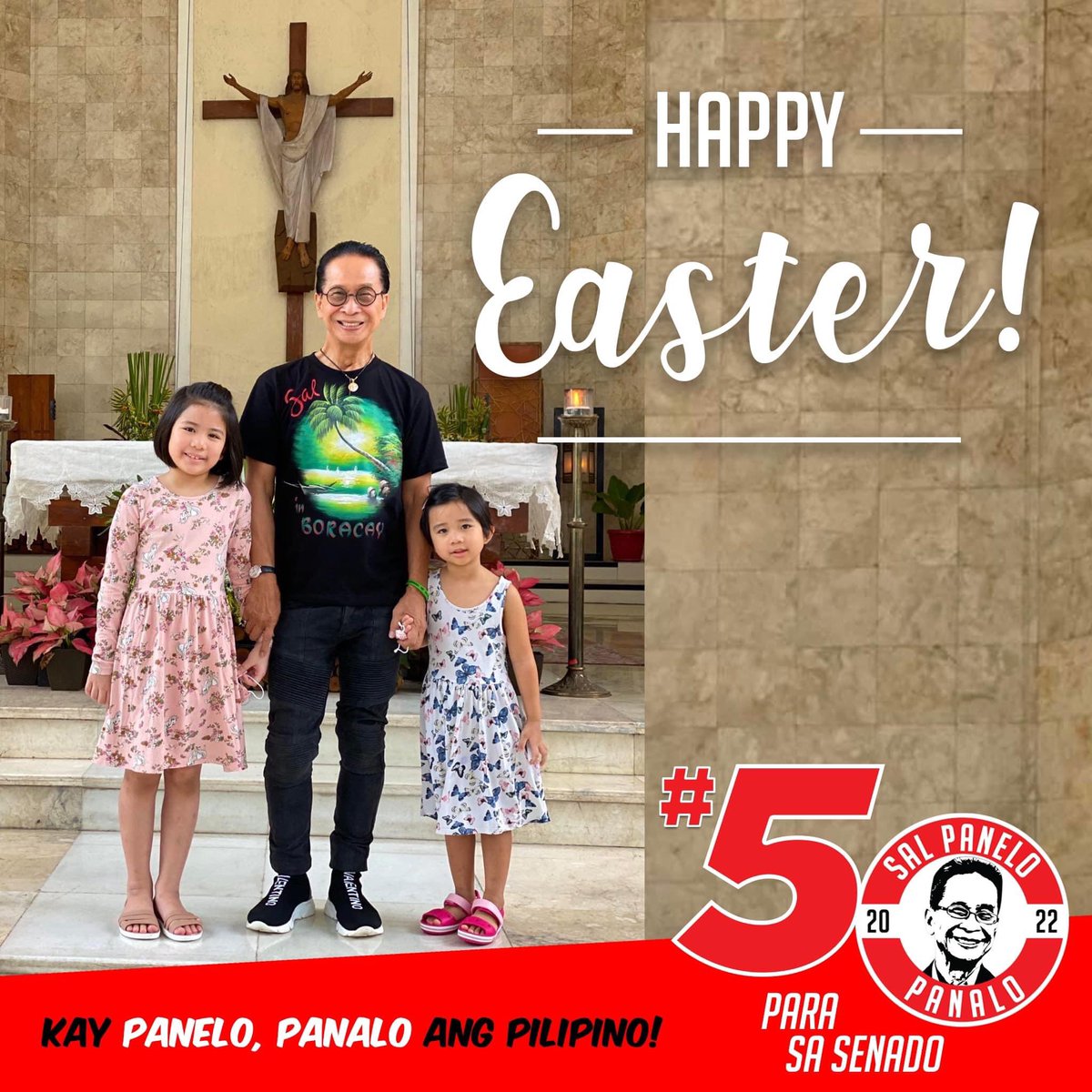 This year’s Easter is extra special because families can now safely celebrate together after a long time apart. Pictured here with my grand daughters. It’s their first public mass since the start of the pandemic. A happy and blessed Easter to you all!