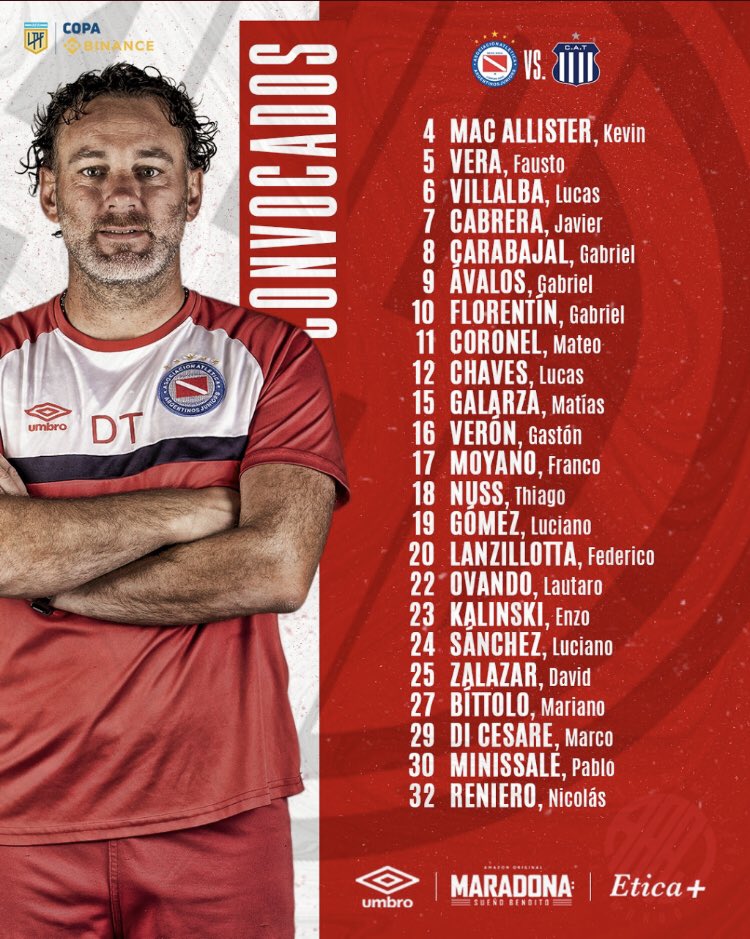 #AAAJ ⚽️ARGENTINOS'UN MAÇI VAR!!!!!! 

🏆  <a href="/binance/">Binance</a> Kupası 
🆚 Talleres
🏟️  Diego Armando Maradona Stadı
⏱️ 🇹🇷 TSİ 22.30
⚖️ Mauro Vigliano
📺 Türkiye yayını yok
#️⃣ #VamosBicho