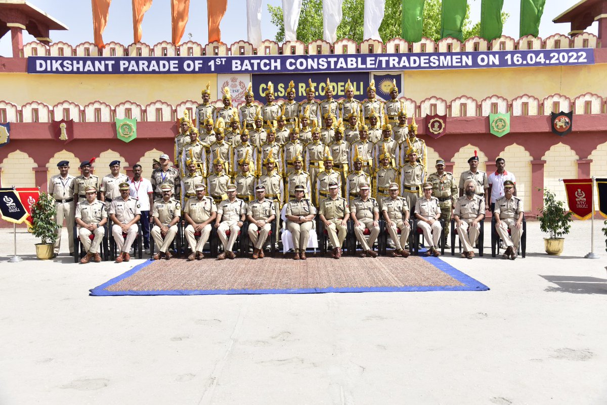 CISFHQrs's tweet photo. Glimpses of passing out parade of 1st Batch CT/TM trainees held at RTC Deoli. 79 trainees passed out after completion of 23 weeks' training. #Dikshantparade https://t.co/aCMQmYDMpH