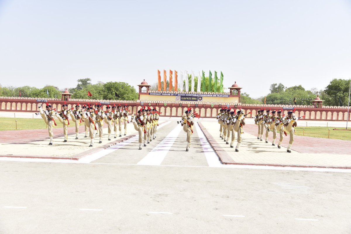 CISFHQrs's tweet photo. Glimpses of passing out parade of 1st Batch CT/TM trainees held at RTC Deoli. 79 trainees passed out after completion of 23 weeks' training. #Dikshantparade https://t.co/aCMQmYDMpH