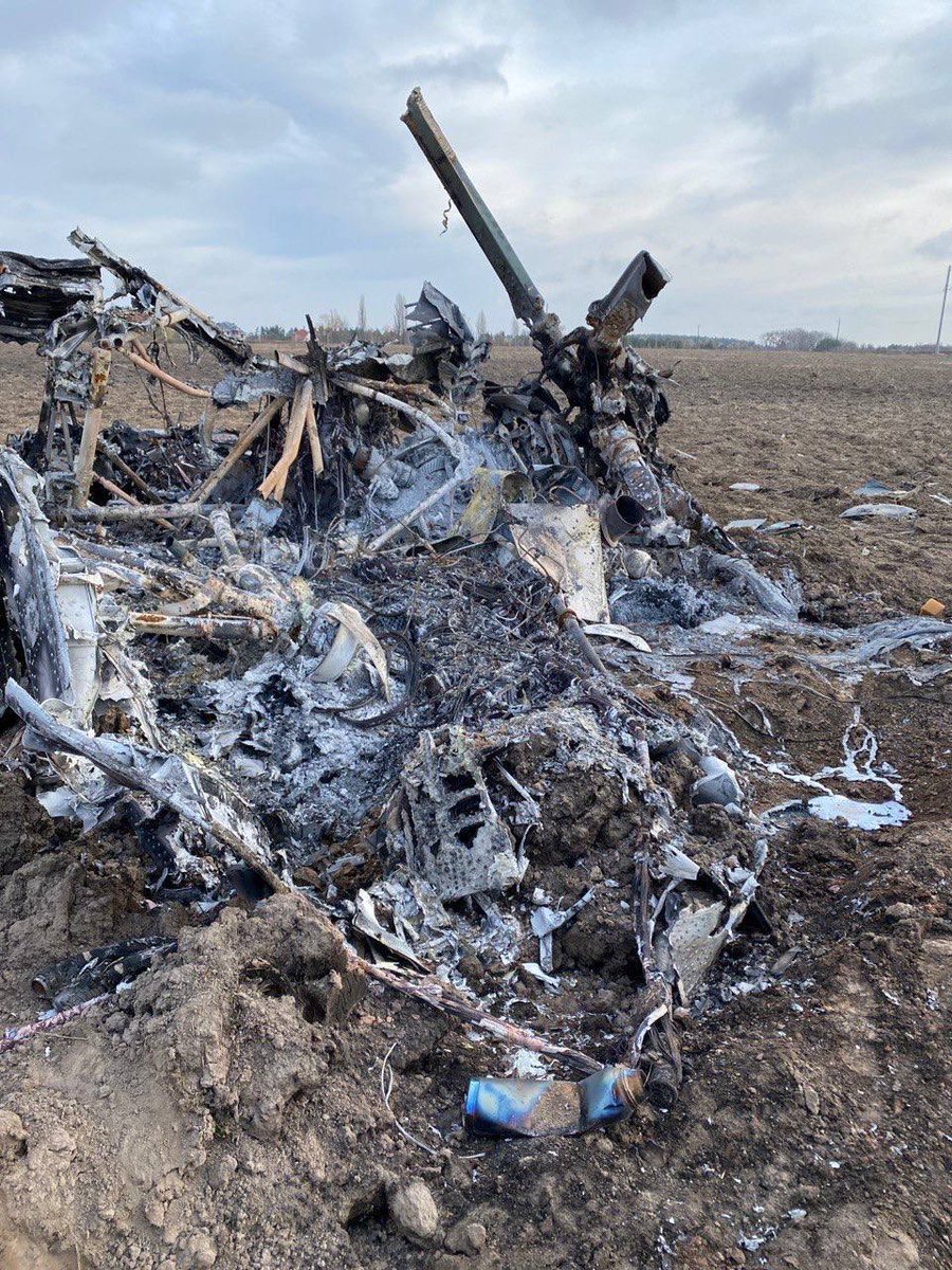 YTEReports's tweet photo. Destroyed occupant's helicopter.18+
#Ukraine️ #yourtopic #newschannel
#UkraineWar #RussiaUkraineWar https://t.co/HtNNaL6v20