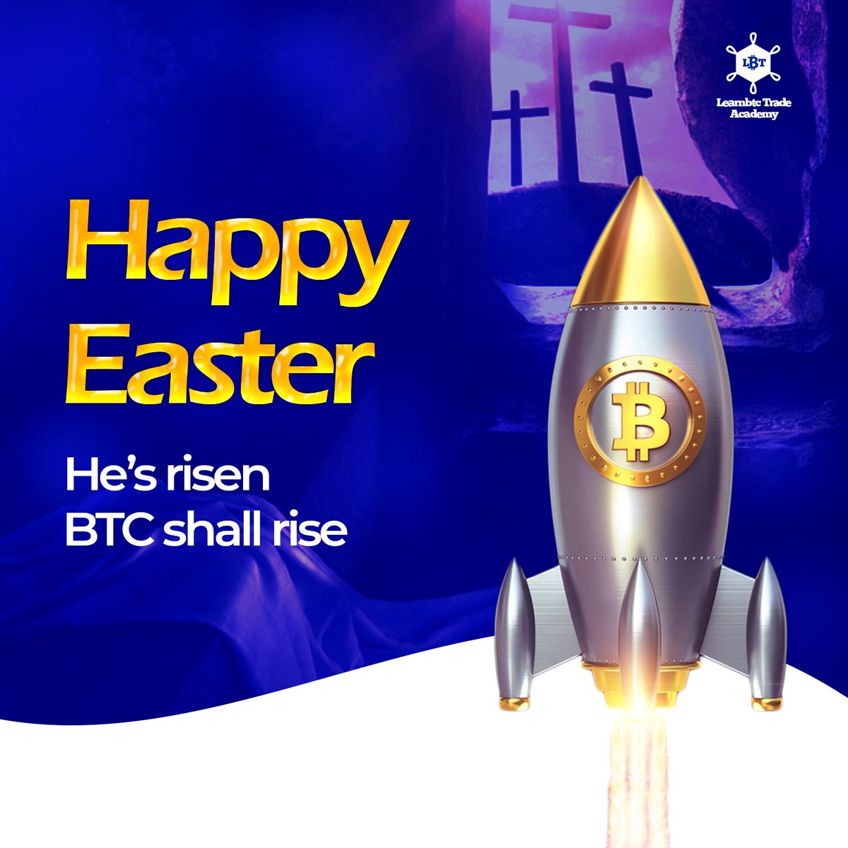 Learnbtctrade's tweet photo. Jesus Christ is Risen. Happy Easter Celebration🎉

#HappyEaster #Easter2022 https://t.co/7F26TZCKRO