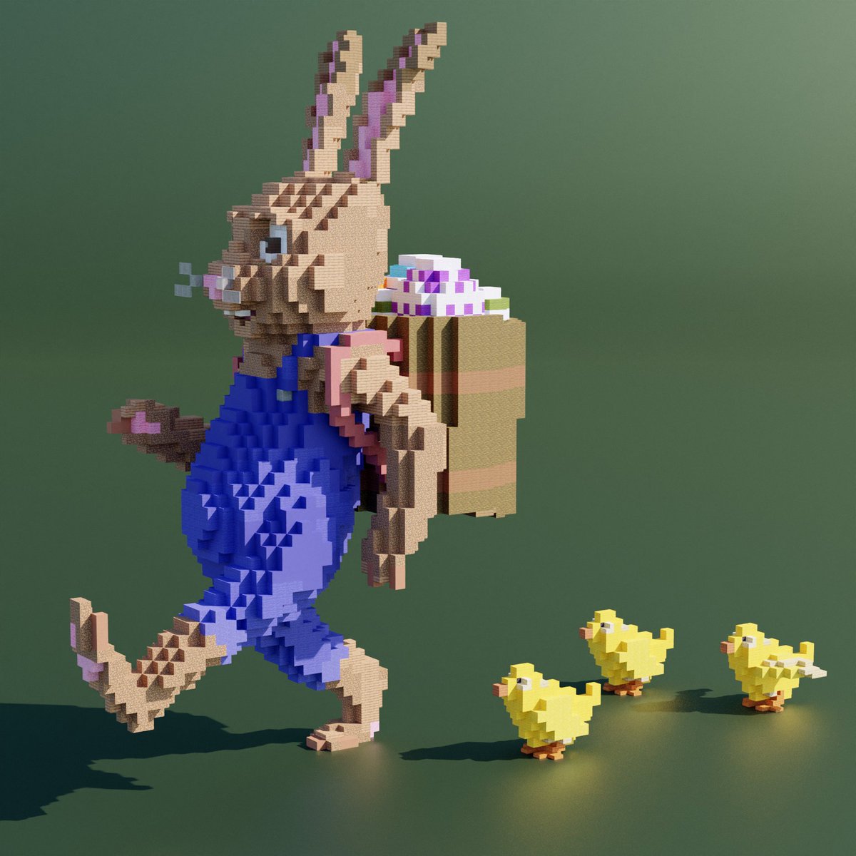 Bastitron1's tweet photo. Happy Easter! 
Built by me
Render by @DoofWieStroh 

#Easter2022 
#Minecraft #minecraft建築コミュ
#Minecraftbuilds https://t.co/Gzj8oOSbtD