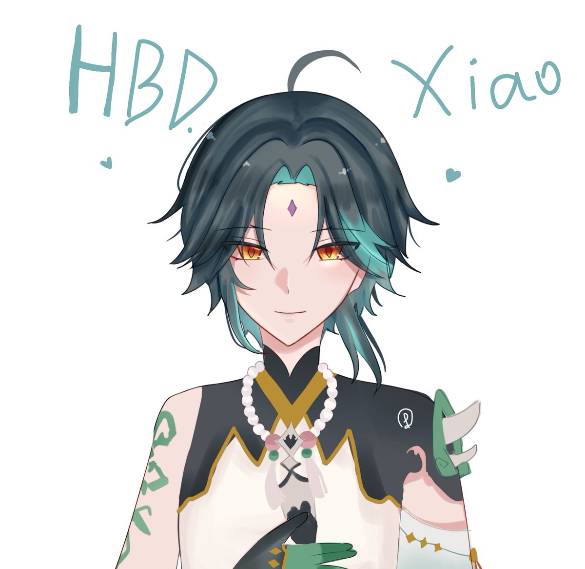Poon4943001's tweet photo. #魈生誕祭2022 #xiao #GenshinImpact https://t.co/R3OGpqfa3v