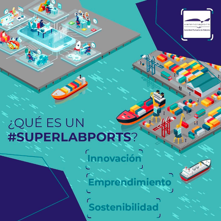 AutPortValencia's tweet photo. 🚢💡 🌿#Valenciaport impulsó en 2019, junto a @ClimateKIC, #SuperlabPorts, el primer centro de #innovación en la lucha contra el cambio climático en el sector marítimo portuario europeo
🔗 https://t.co/aZJO7PBpLL https://t.co/PuURRb6gkD
