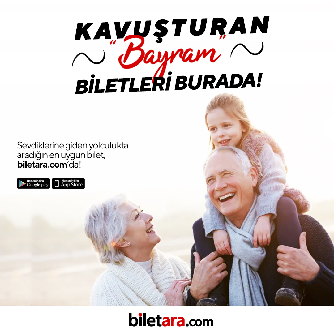 Kavuşturan bayram biletleri burada!
Sevdiklerine giden yolculukta aradığın en uygun bilet, biletara.com'da.

#biletara #biletaracom #bayram #kavuşmak #yolculuk #otobüs #seyahat