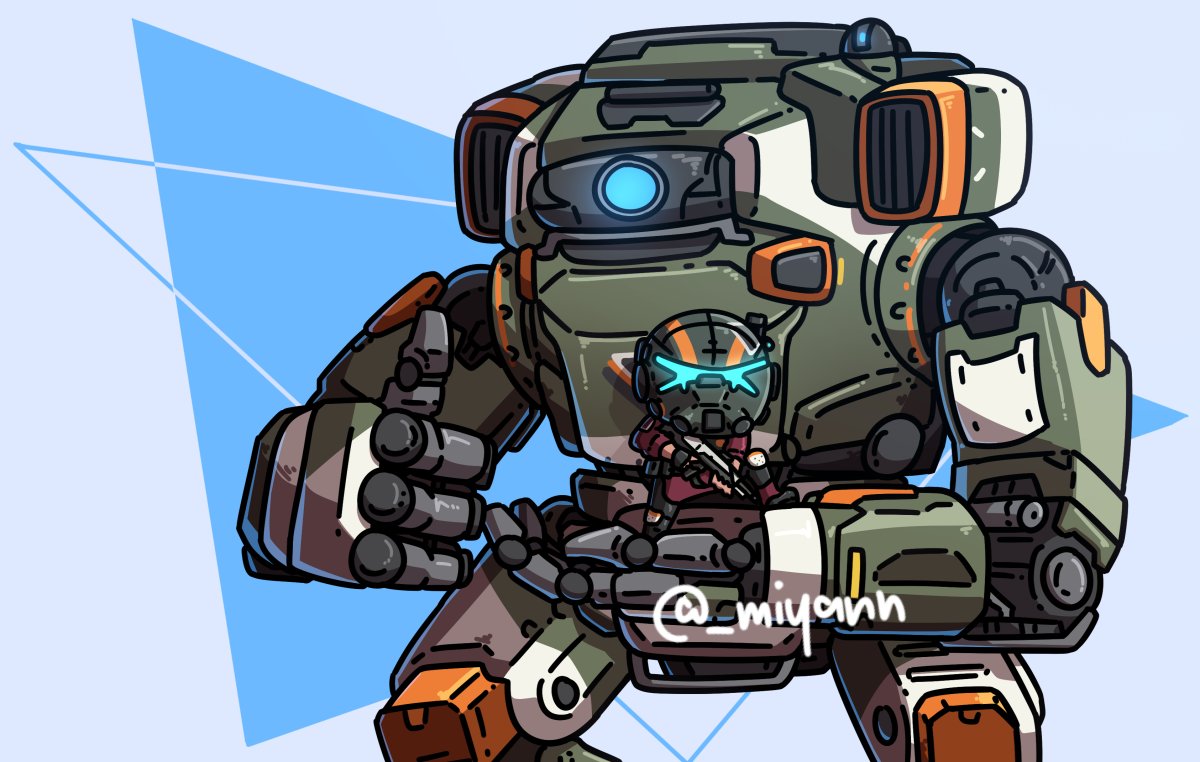 robot mecha chibi solo humanoid robot blue eyes science fiction  illustration images