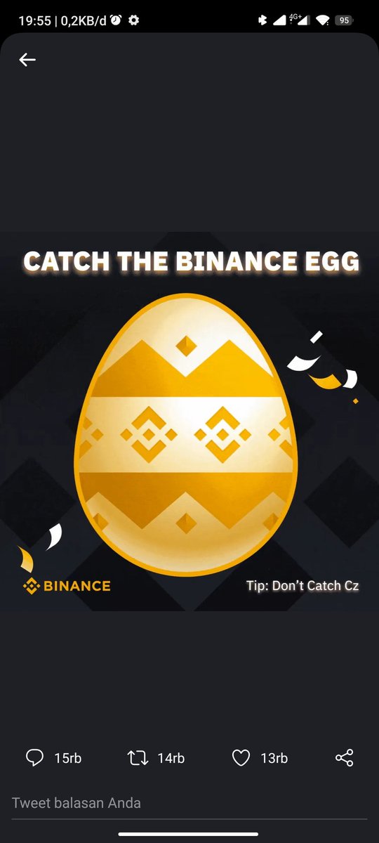 A_d3dhy's tweet photo. @binance Tantangan berhasil
#BinanceEggHunt https://t.co/PSFx2rajds