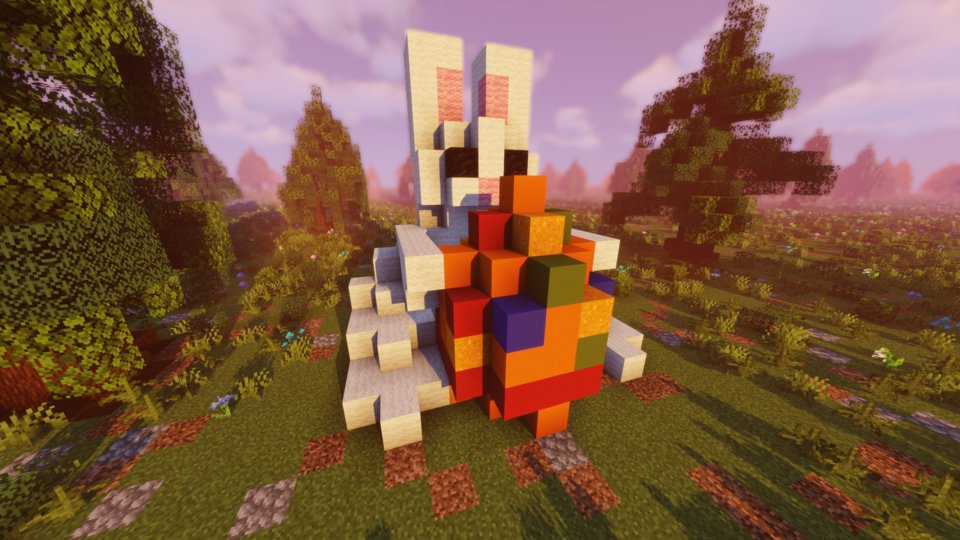 Seid ihr auch schon auf 🥚-Suche?
Hier ist schon mal eins. 🐰

Das Chrotos.net Bauteam wünscht euch frohe Ostern. #Minecraft #gaming #Minecraftbuilds #MinecraftBuilder #Chrotosnet