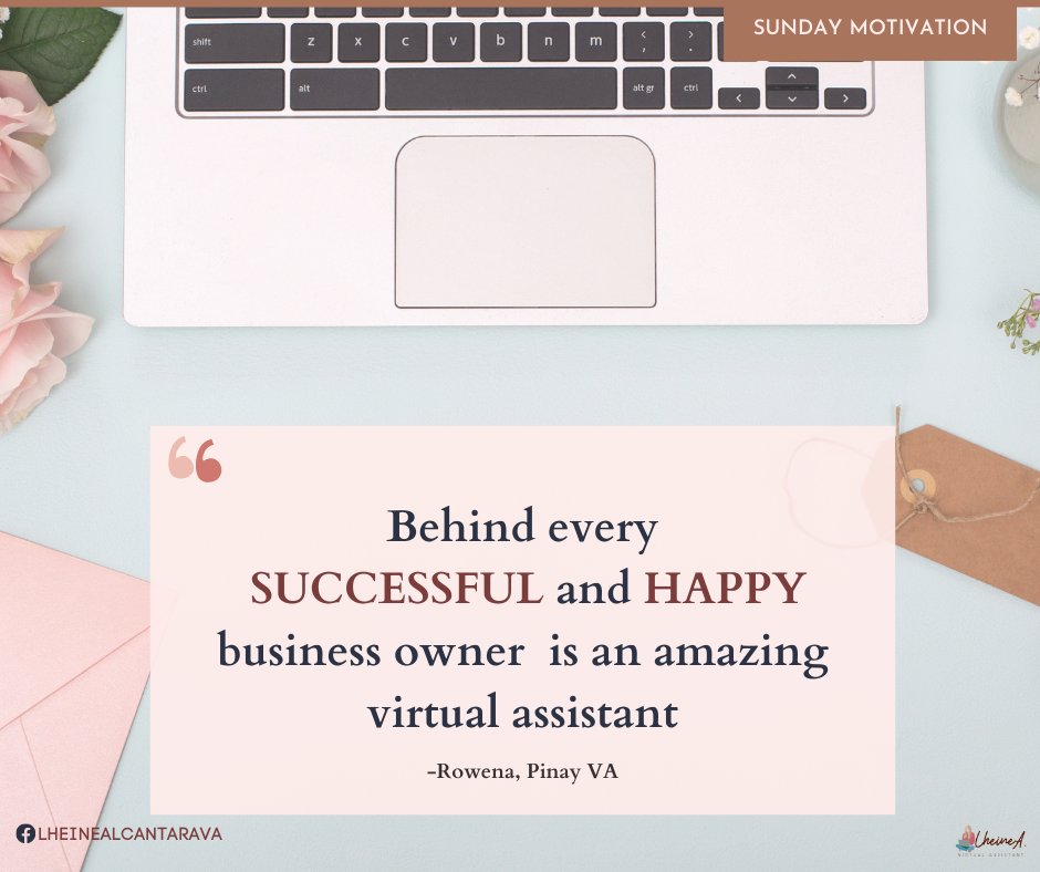 Lheine_VA's tweet photo. Looking for an amazing virtual assistant? 👌🏽💪🏻
Contact me at lalaine.h.alcantara@gmail.com or visit my website https://t.co/EP5cWdMVL1

#valheine #yourvapartner #vaqueen #vaatyourservice #yourdecisiveva #committedva #whoisyourva #vaatyourservice #virtualpartner https://t.co/249fYSdb0F