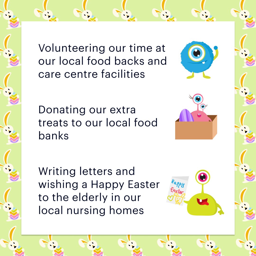 Us here at Kidovation would like to wish you all a very Happy Easter 🐣🍫 we hope the Easter Bunny came 🐰🐇 Easter is a great time to give back to our communities, check out what we are doing at Kidovation to give back and we hope it inspires you ✨💛🏵️
#happyeaster #easterbunny