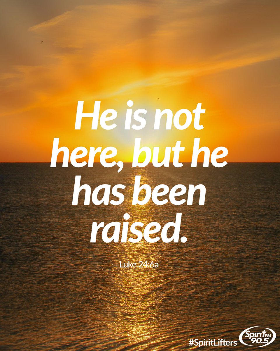 ItsMySpiritFM's tweet photo. He is alive!! Have a blessed #Easter! 🌼 #ResurrectionSunday #SpiritLifters #LiveWithSpirit 

#HeIsRisen #HeIsAlive #RollTheStone #Resurrection #ChristianRadio #Catholic #Christian #TampaBay #Radio https://t.co/38yLYdeYy2