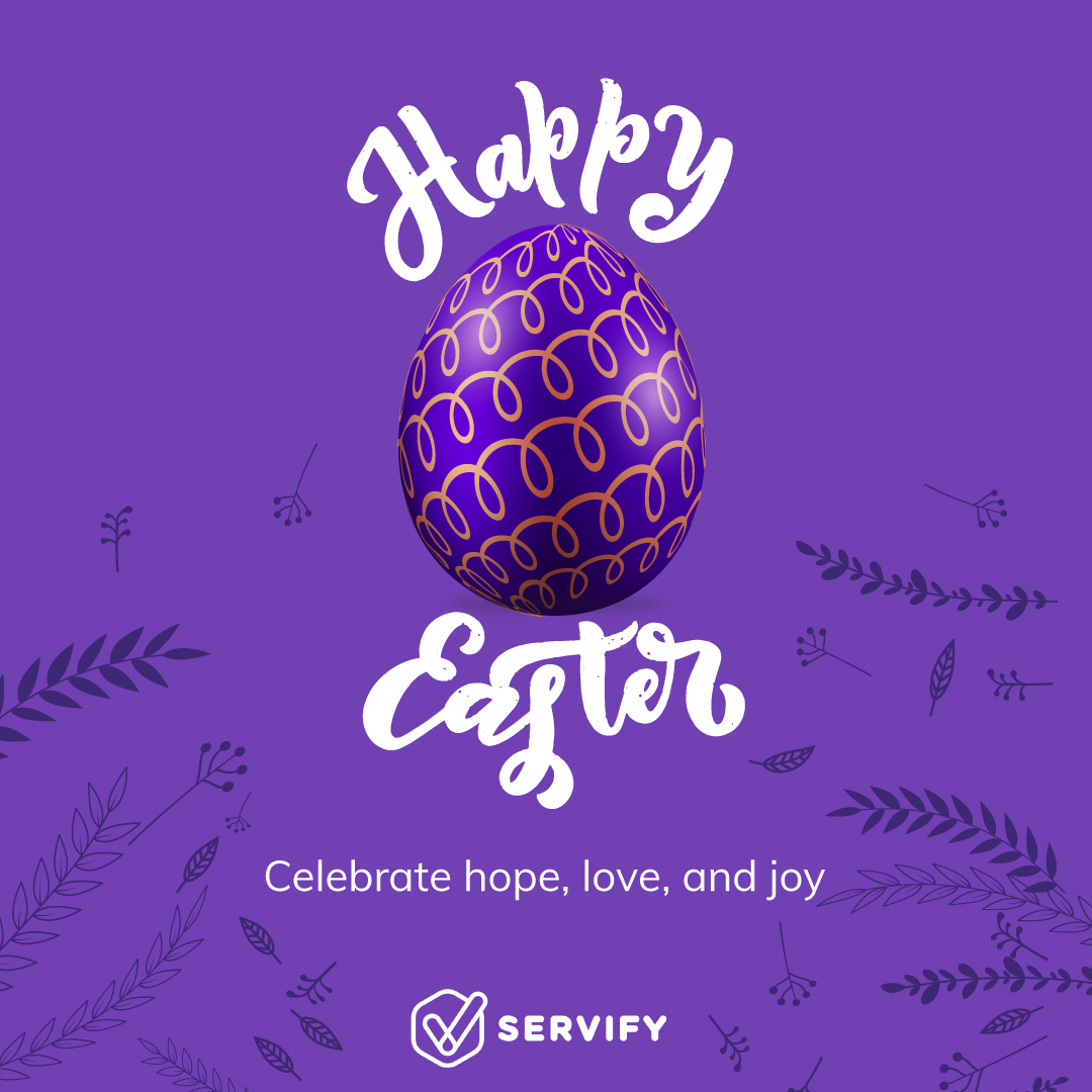 ServifyEU's tweet photo. Let us come together and dye the Easter eggs in all shades of hope and love. Wishing you and your loved ones a Happy Easter! https://t.co/DXeoHD0Jc5