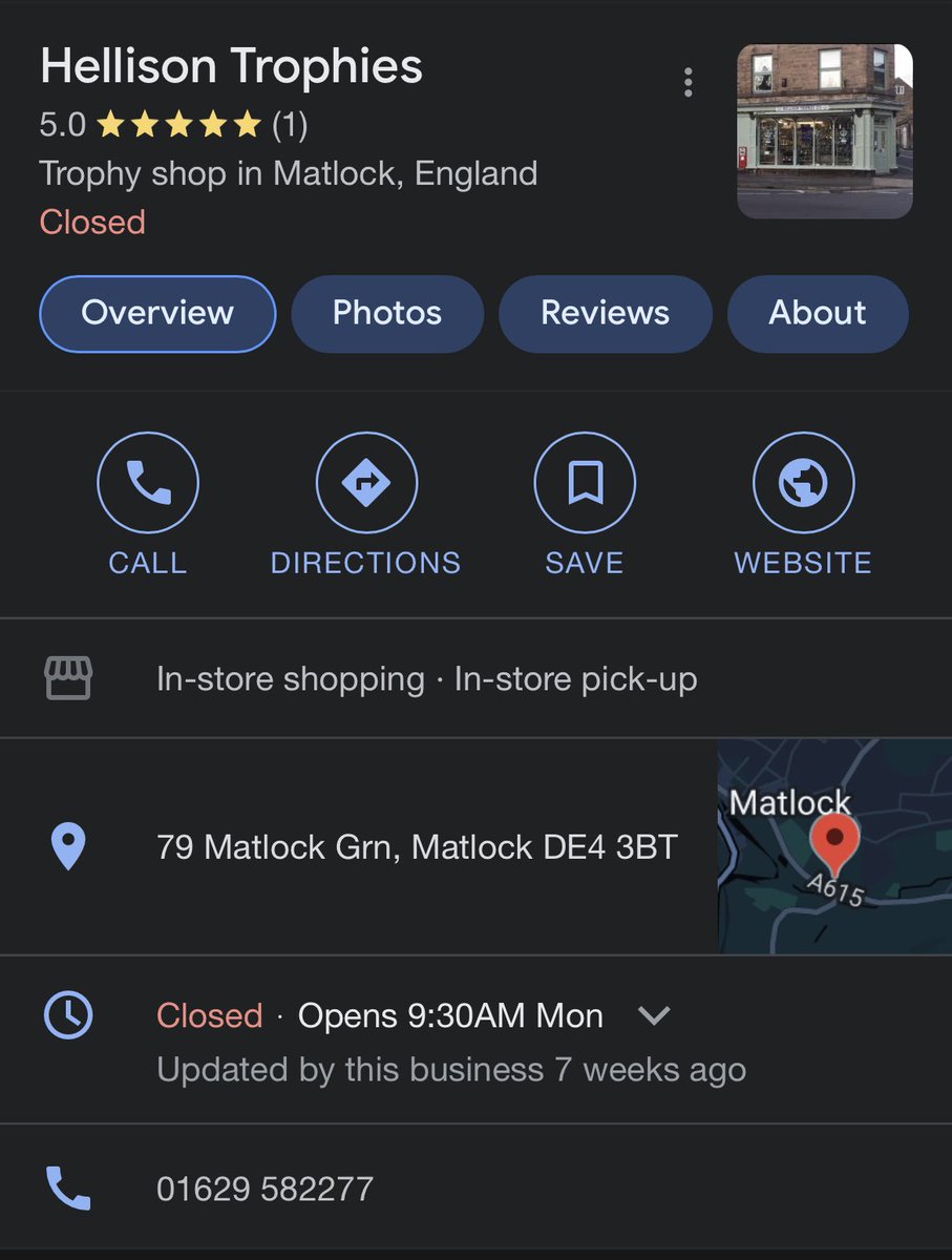TipsytoadFC's tweet photo. @CJ_Short_ Here’s the details for a shop in Matlock that you can get your ‘we actually beat Toad’ trophy from. 

Meanwhile, we’ll lift actual silverware. 😎 https://t.co/XuYVEj6aOT