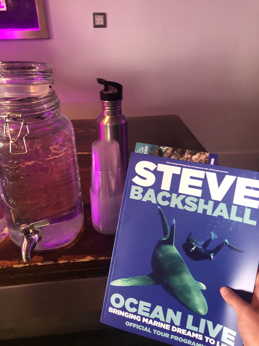 thisisbeef's tweet image. Water in plastic bottles or water in plastic cups to watch Steve Backshall talk about the Ocean which is being hugely damaged by plastic. @brumhippodrome why not encourage people to bring reusables? #notosingleuse