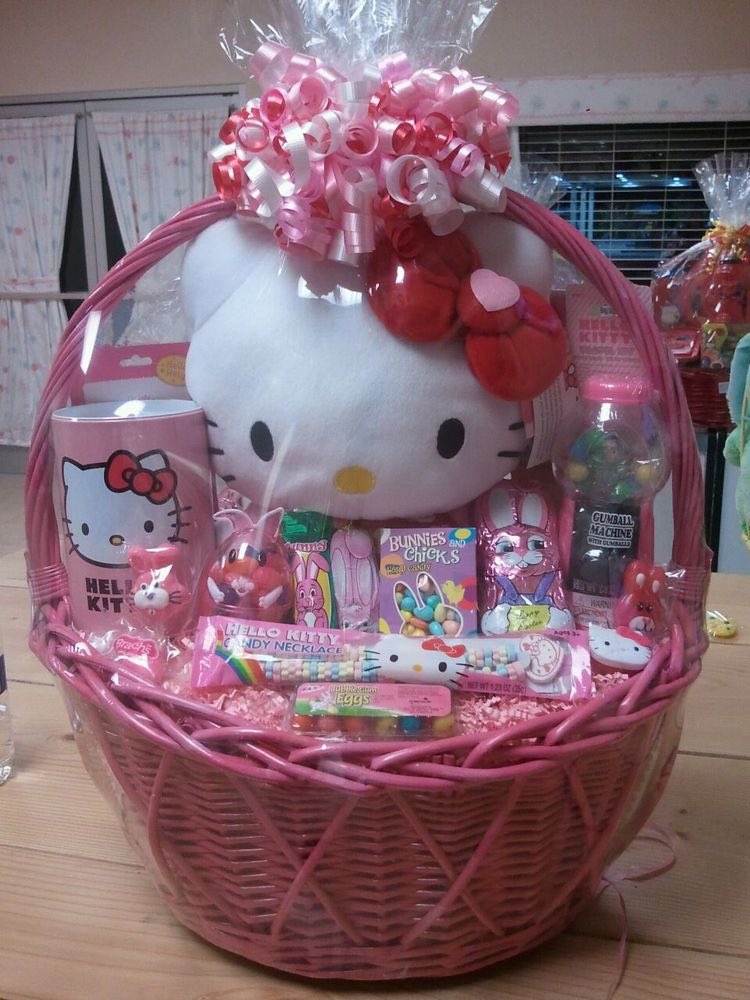 Magical Hello Kitty Easter 🥚🐣🐰 Basket! This is what it looks like when  you remove the plastic. It has a lot of eggs, goodies and Hello…