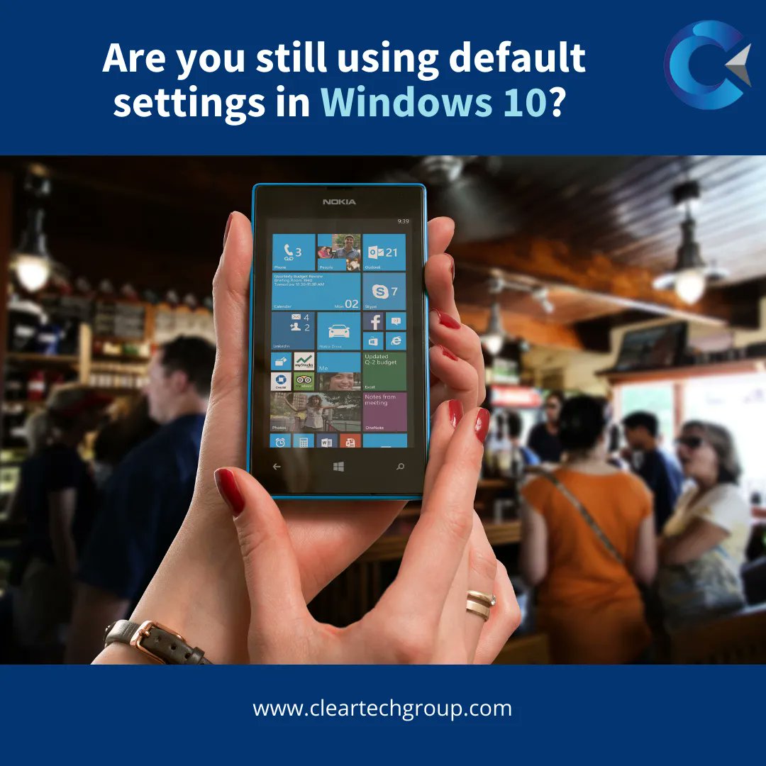CleartechGroup's tweet image. 👀Are you still using default settings in Windows 10? 🙄

Some can be annoying, but others can slow you down. Here’s how to change the worst offenders.

#Windows10 #DefaultSettings #Microsoft

buff.ly/3DFgJAY