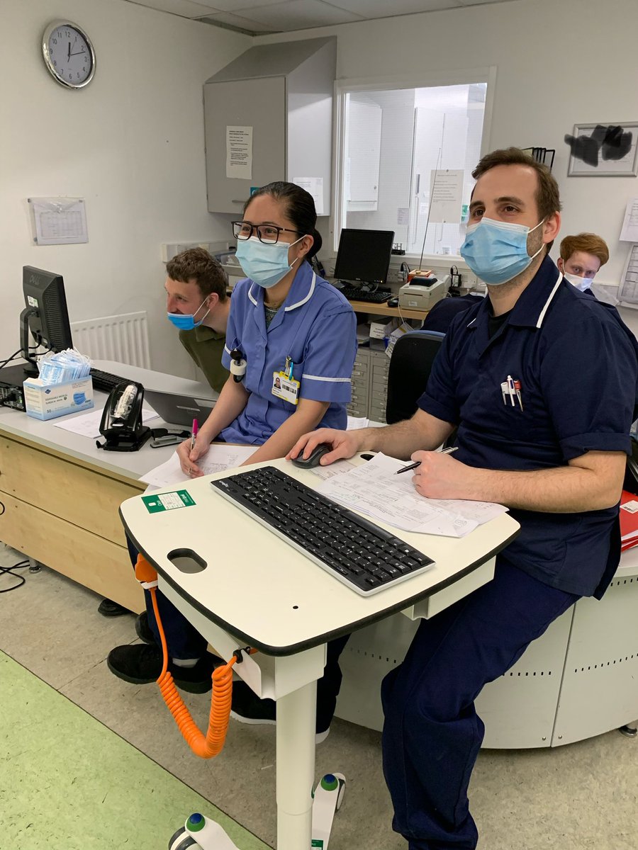 Louie is one of our overseas nurses. This is her first weekend in charge of the ward - learning about our e whiteboard here!
#learning #IT #nursing #uhs #alwaysimproving #working #together