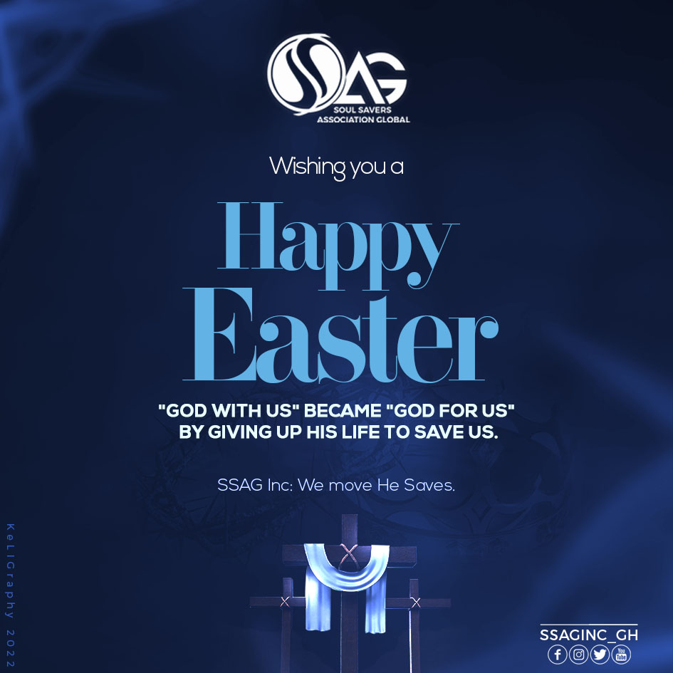 ssaginc_gh's tweet photo. "God with us" became "God for us" by giving up His life to save us.

SSAG wishing you a HAPPY EASTER 🎊

We Move !
HE Saves !!

#BlackFriday✞
#Easter
#SSAG 
#SSAGNation https://t.co/Xtxv1PobbK