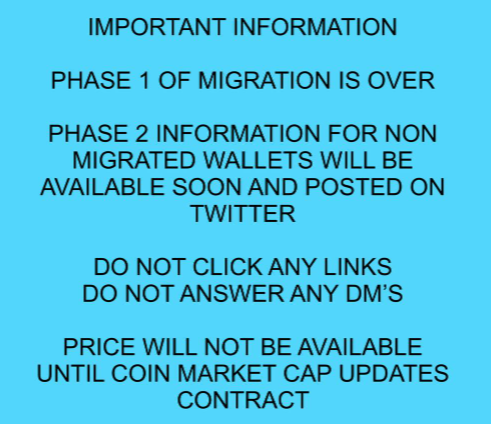 Here are some information for people who missed the main migration! You can keep your V1 tokens as you will be able to migrate them within the coming weeks!

Regarding CEXs, Digifinex resumed trading! 

The other ones are expected to resume trading early next week!