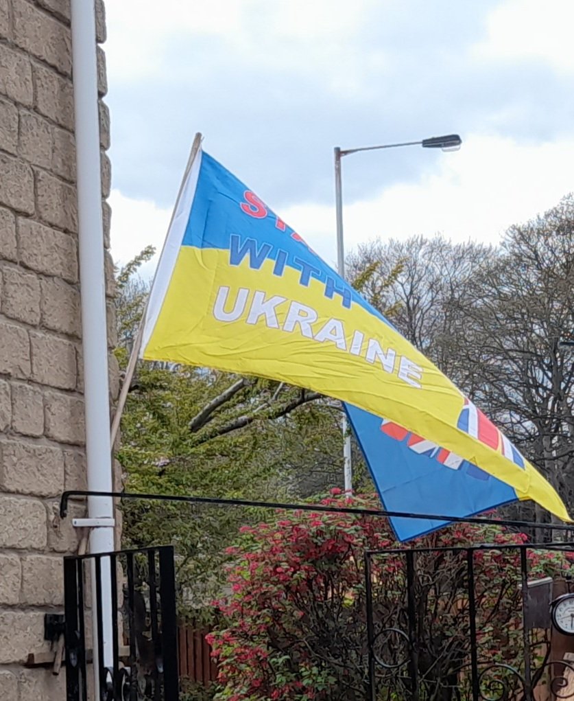 I am flying a flag in solidarity with the president and people of Ukraine. I pray that this Easter the Ukrainian community in the UK will feel supported and held close in our hearts.