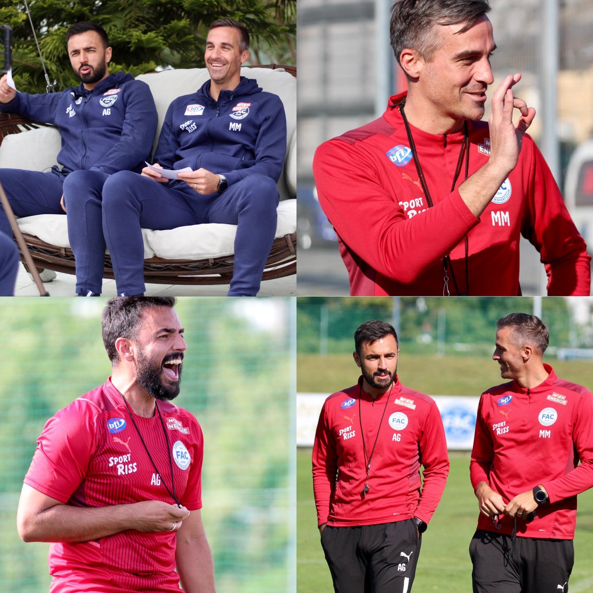 Von wegen Trainerkarussell 😉

Heute vor einem Jahr standen Cheftrainer Mitja #Mörec &amp; Co-Trainer <a href="/AGitsov/">Alexander Gitsov</a> zum ersten Mal gemeinsam als Trainer-Duo unseres FAC an der Seitenlinie 🔙📅 

Seither holten die beiden in 35 Spielen stolze 23 Siege und 6 Remis 😮👏🏻

#Wirfürden21