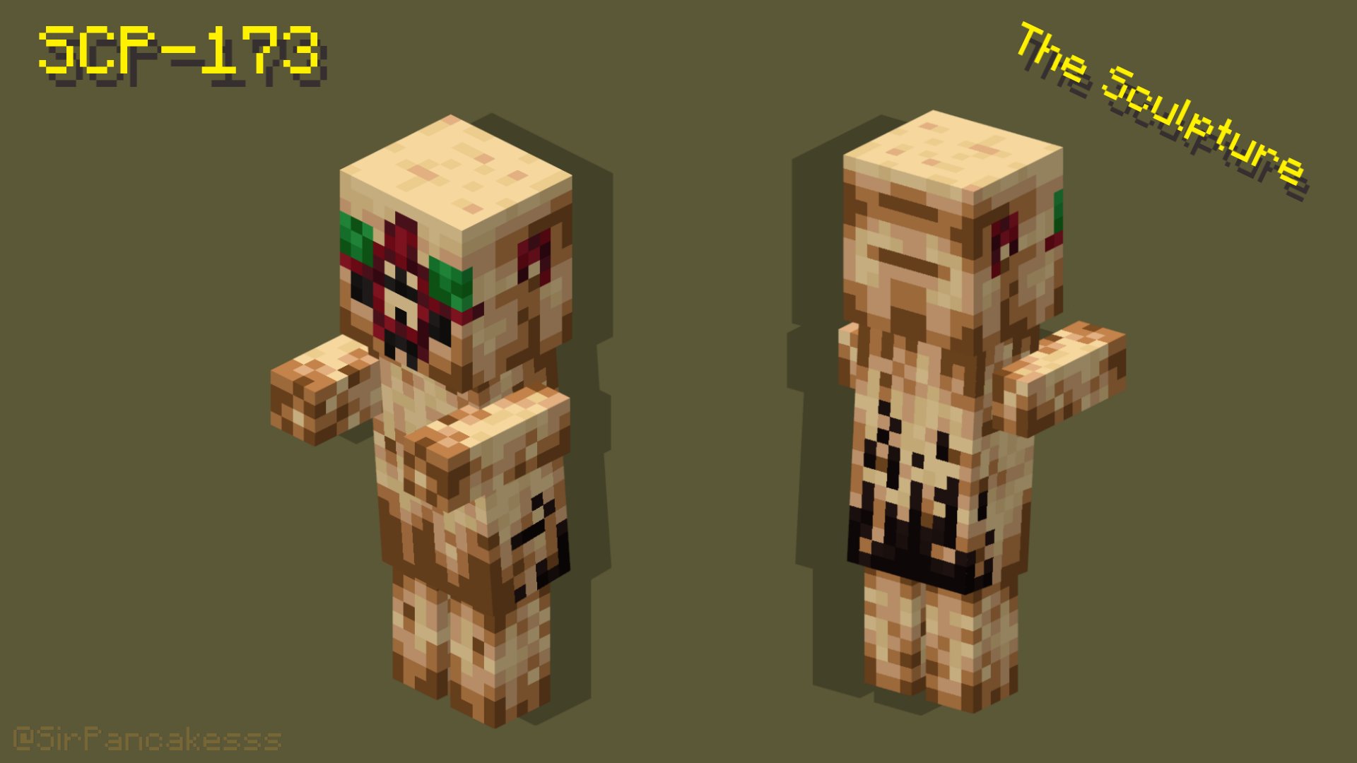 SCP-173  Minecraft Skin