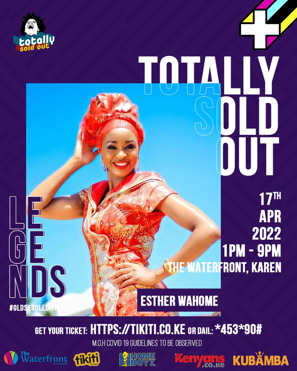 Kenyans's tweet photo. Today is the big day! Come move to the beat of legendary music by Juliani, Jemima Thiong'o, Mercy Masika, Wernono Family and Mercy Masika at Karen Waterfront. For sure, you can't miss this!
Get tickets from: https://t.co/SzWtdYlSjNโฆ
#TSO
#TSOLegends
#OlSkoolTSO
AD https://t.co/joPUKO5Oku