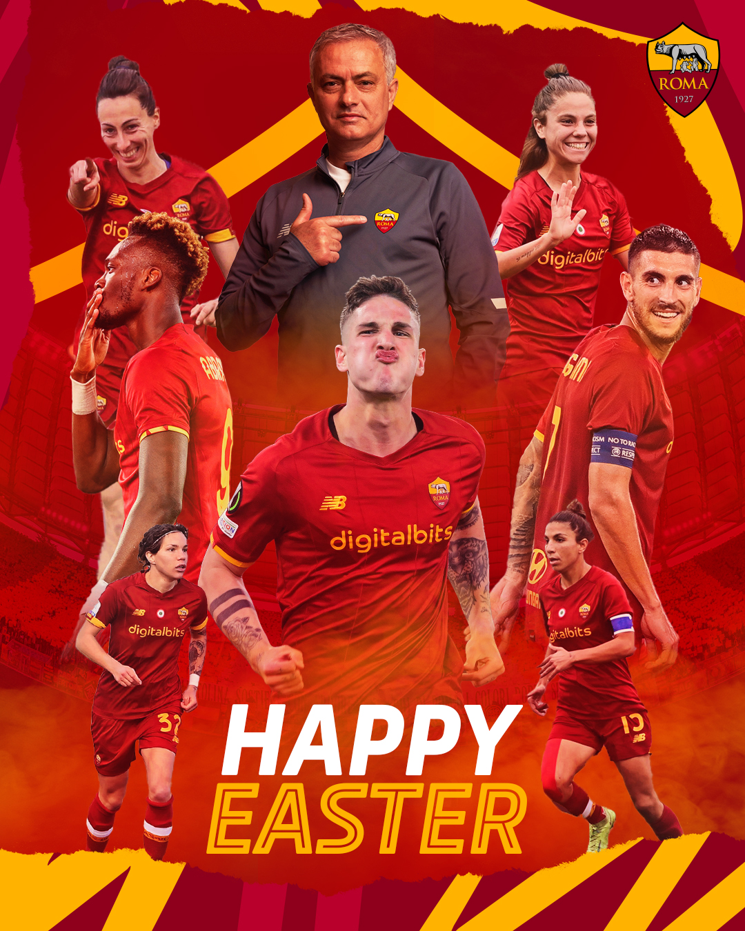 As Roma On Twitter: "💛 Buona Pasqua A Tutti I Tifosi Giallorossi! ❤️ #Asroma Https://T.co/Qe4Jesio1T" / Twitter