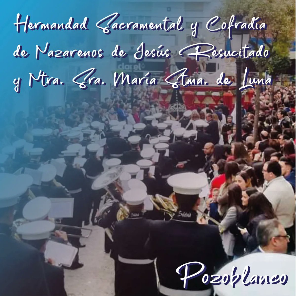 🔔Culminamos nuestra Semana Santa en esta refulgente mañana, junto a 𝙅𝙚𝙨ú𝙨 𝙍𝙚𝙨𝙪𝙘𝙞𝙩𝙖𝙙𝙤 𝙙𝙚 𝙋𝙤𝙯𝙤𝙗𝙡𝙖𝙣𝙘𝙤.
La Hdad. pondrá su cruz de guía en la calle a las 11:30h, desde la Parroquia Sta. Catalina de Alejandría. 

✨¡Feliz Pascua de Resurrección!✨

#Soledad