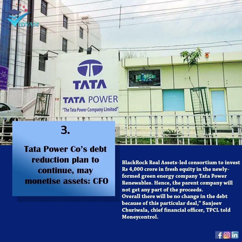 vidyam_t's tweet photo. Vidyam Tutorials presents to you Weekly Tadka for 10th April to 16th April. Get all the important business and economy related news of the week at one place. Follow for more. 
.
.
.
.
.
.
.
.
 #vidyam #vidyamtutorials #reelsinstagram #reelkarofeelkaro #reelsviral #viralpost https://t.co/N7yd3HWbeT