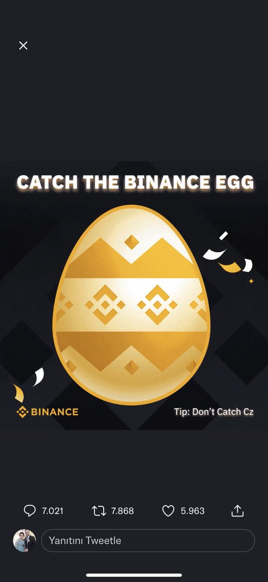 _kriptokurdu's tweet photo. @binance #BinanceEggHunt https://t.co/Sp1g0rFI8I