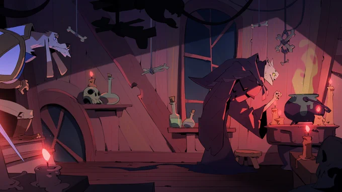 A little story about a dog hunting down a cat, made for the #batratchallenge 