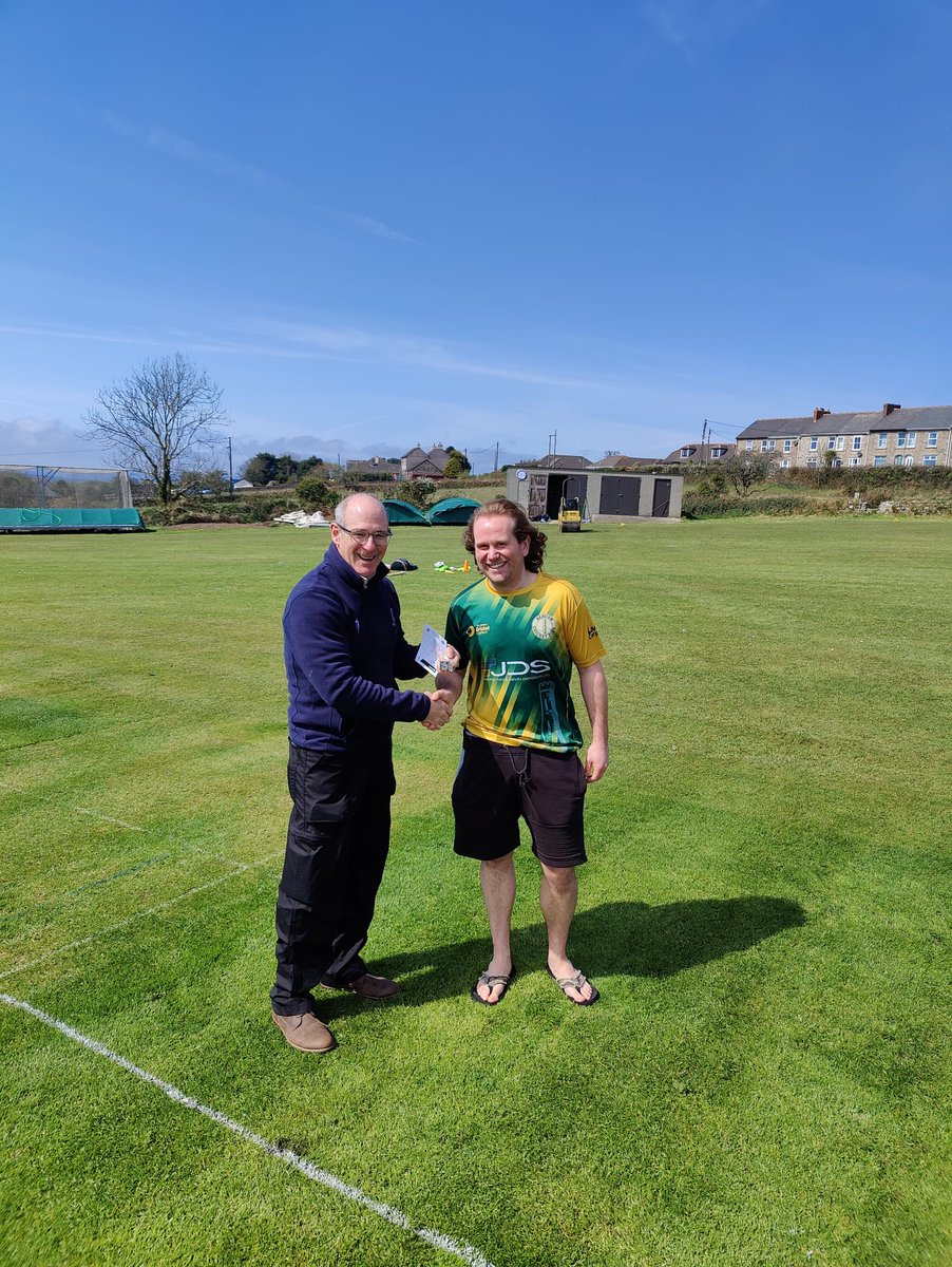 2022 sees our Volunteer of the Week initiative. Opening weekend of the season saw <a href="/beaconcc/">Beacon Cricket Club 🏏</a> Dan Mellor receive the award for his tireless behind the scenes administrative work from league umpire and LMC member Mike Kent.

Email nominations to: admin@cornwallcricket.co.uk