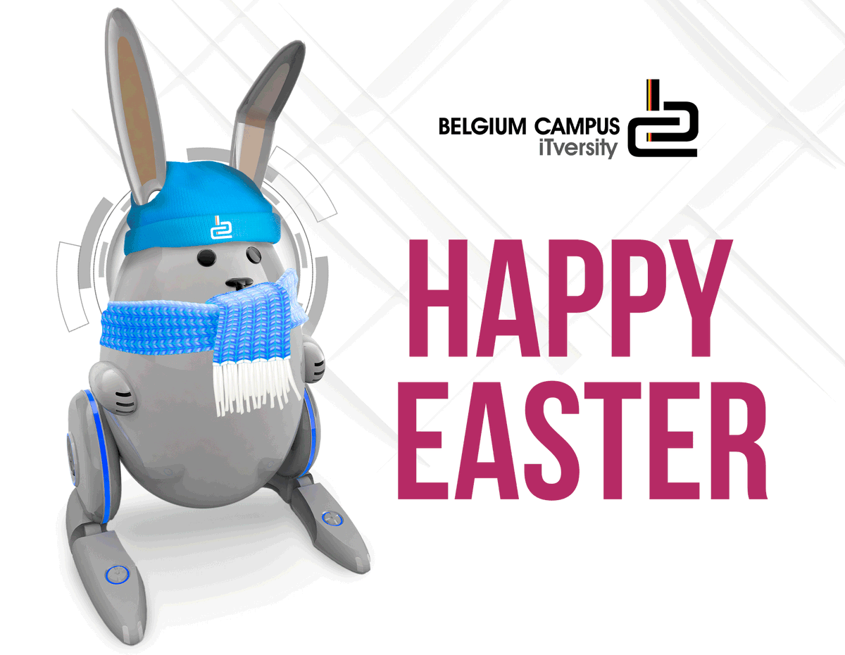BelgiumCampus's tweet photo. Enjoy this Easter with chocolate and a blanket.
Belgium Campus iTversity wishes you and your family a very Happy Easterrrrrr!
#Easter #Holiday #LongWeekend #IT #BelgiumCampus #iTversity https://t.co/ByofNnFdKk