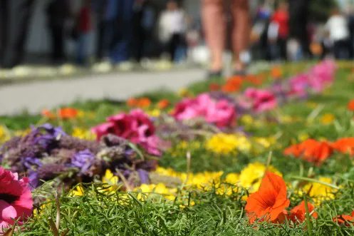Once the procession starts, occasionally on time, one person in each confrarias will at some point cry ‘Ressuscitou como disse!’ and their group will turn to face each other and respond with ‘Aleluia, Aleluia, Aleluia’. buff.ly/36Md0pb